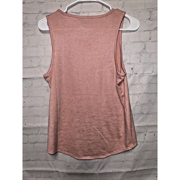 Banana Republic Women’s Shirt Size M Sleeveless Tank Crew Neck Pink sparkle NWT - Picture 5 of 6